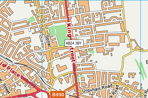 AB24 3BY map - OS VectorMap District (Ordnance Survey) AB24 3BY map - OS VectorMap District (Ordnance Survey)