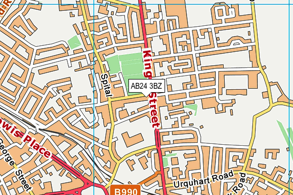 AB24 3BZ map - OS VectorMap District (Ordnance Survey) AB24 3BZ map - OS VectorMap District (Ordnance Survey)