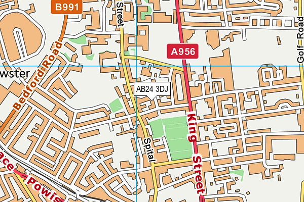AB24 3DJ map - OS VectorMap District (Ordnance Survey) AB24 3DJ map - OS VectorMap District (Ordnance Survey)