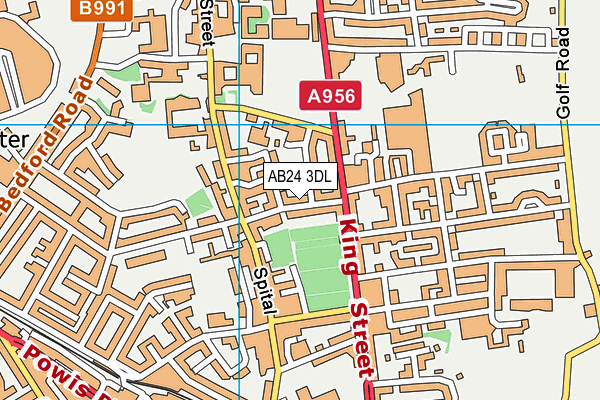 AB24 3DL map - OS VectorMap District (Ordnance Survey) AB24 3DL map - OS VectorMap District (Ordnance Survey)