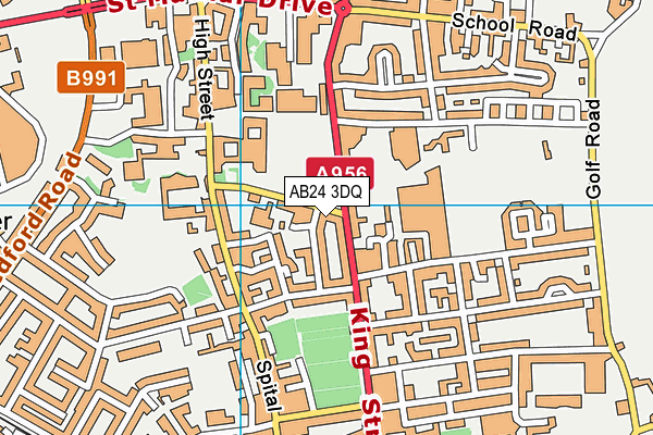 AB24 3DQ map - OS VectorMap District (Ordnance Survey) AB24 3DQ map - OS VectorMap District (Ordnance Survey)
