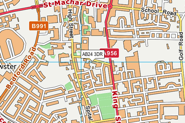 AB24 3DR map - OS VectorMap District (Ordnance Survey) AB24 3DR map - OS VectorMap District (Ordnance Survey)