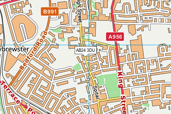 AB24 3DU map - OS VectorMap District (Ordnance Survey) AB24 3DU map - OS VectorMap District (Ordnance Survey)