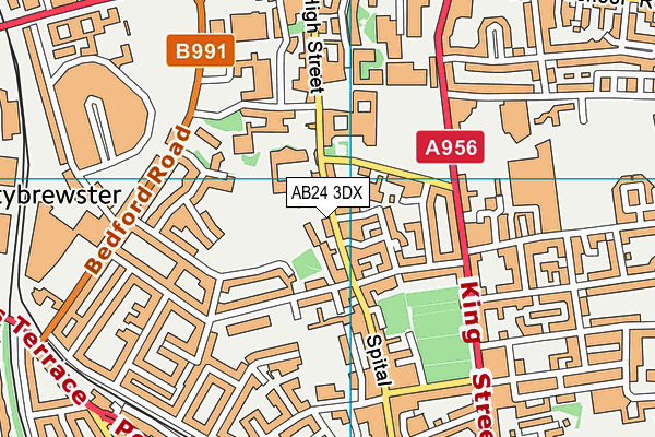 AB24 3DX map - OS VectorMap District (Ordnance Survey) AB24 3DX map - OS VectorMap District (Ordnance Survey)