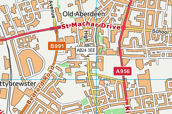 AB24 3EE map - OS VectorMap District (Ordnance Survey) AB24 3EE map - OS VectorMap District (Ordnance Survey)
