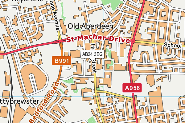 AB24 3EG map - OS VectorMap District (Ordnance Survey) AB24 3EG map - OS VectorMap District (Ordnance Survey)