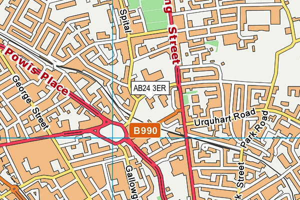 AB24 3ER map - OS VectorMap District (Ordnance Survey) AB24 3ER map - OS VectorMap District (Ordnance Survey)
