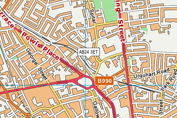 AB24 3ET map - OS VectorMap District (Ordnance Survey) AB24 3ET map - OS VectorMap District (Ordnance Survey)