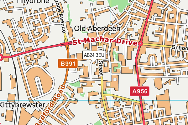 AB24 3EU map - OS VectorMap District (Ordnance Survey) AB24 3EU map - OS VectorMap District (Ordnance Survey)
