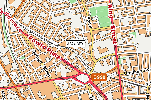 AB24 3EX map - OS VectorMap District (Ordnance Survey) AB24 3EX map - OS VectorMap District (Ordnance Survey)