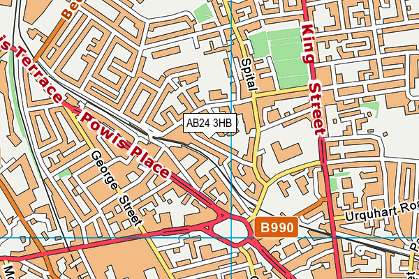AB24 3HB map - OS VectorMap District (Ordnance Survey) AB24 3HB map - OS VectorMap District (Ordnance Survey)