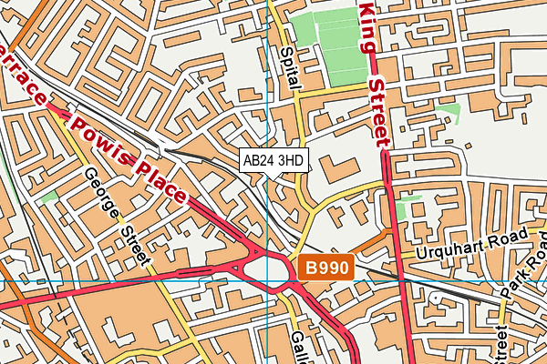 AB24 3HD map - OS VectorMap District (Ordnance Survey) AB24 3HD map - OS VectorMap District (Ordnance Survey)