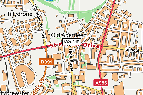AB24 3HE map - OS VectorMap District (Ordnance Survey) AB24 3HE map - OS VectorMap District (Ordnance Survey)