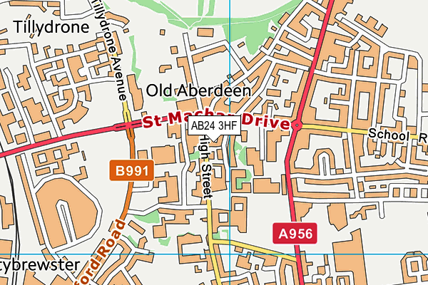 AB24 3HF map - OS VectorMap District (Ordnance Survey) AB24 3HF map - OS VectorMap District (Ordnance Survey)