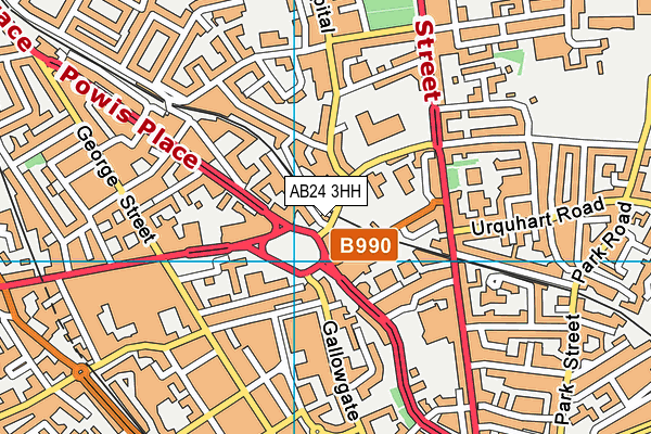 AB24 3HH map - OS VectorMap District (Ordnance Survey) AB24 3HH map - OS VectorMap District (Ordnance Survey)