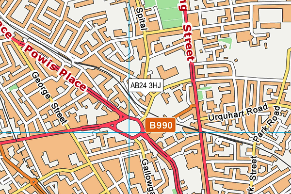 AB24 3HJ map - OS VectorMap District (Ordnance Survey) AB24 3HJ map - OS VectorMap District (Ordnance Survey)