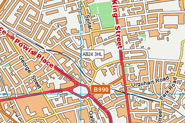 AB24 3HL map - OS VectorMap District (Ordnance Survey) AB24 3HL map - OS VectorMap District (Ordnance Survey)