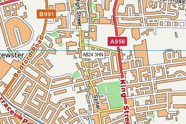 AB24 3HN map - OS VectorMap District (Ordnance Survey) AB24 3HN map - OS VectorMap District (Ordnance Survey)
