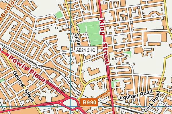 AB24 3HQ map - OS VectorMap District (Ordnance Survey) AB24 3HQ map - OS VectorMap District (Ordnance Survey)