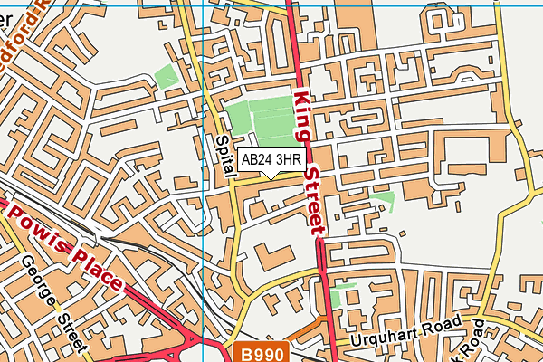 AB24 3HR map - OS VectorMap District (Ordnance Survey) AB24 3HR map - OS VectorMap District (Ordnance Survey)