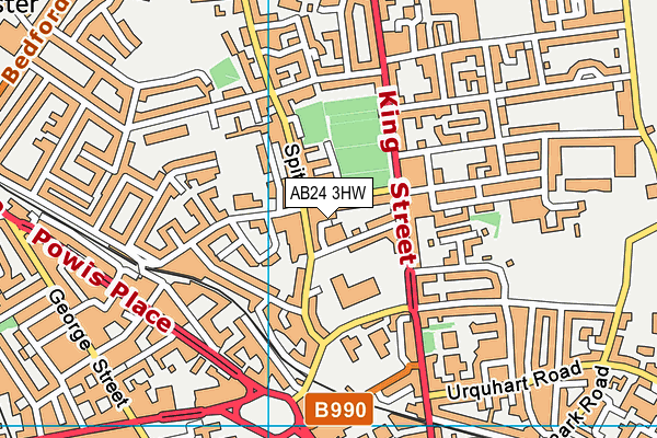 AB24 3HW map - OS VectorMap District (Ordnance Survey) AB24 3HW map - OS VectorMap District (Ordnance Survey)