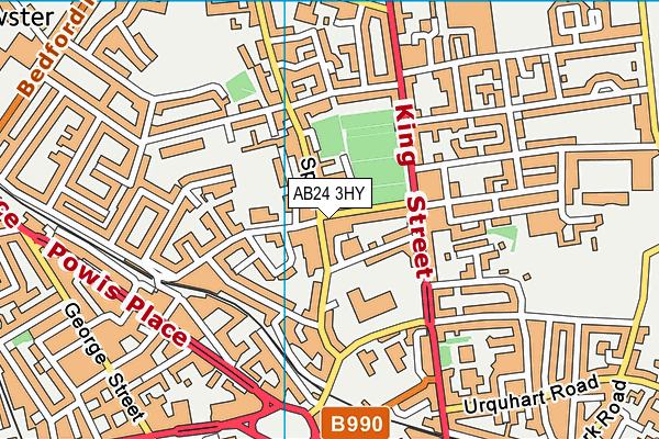 AB24 3HY map - OS VectorMap District (Ordnance Survey) AB24 3HY map - OS VectorMap District (Ordnance Survey)