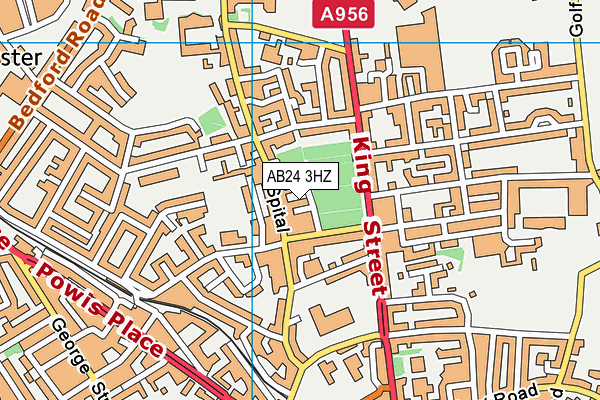 AB24 3HZ map - OS VectorMap District (Ordnance Survey) AB24 3HZ map - OS VectorMap District (Ordnance Survey)