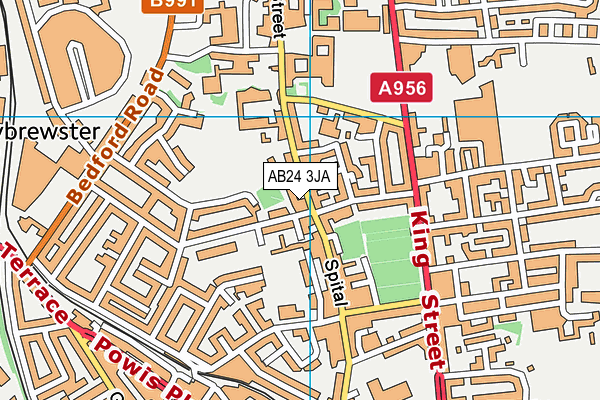 AB24 3JA map - OS VectorMap District (Ordnance Survey) AB24 3JA map - OS VectorMap District (Ordnance Survey)