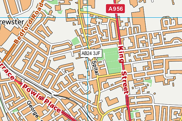 AB24 3JF map - OS VectorMap District (Ordnance Survey) AB24 3JF map - OS VectorMap District (Ordnance Survey)