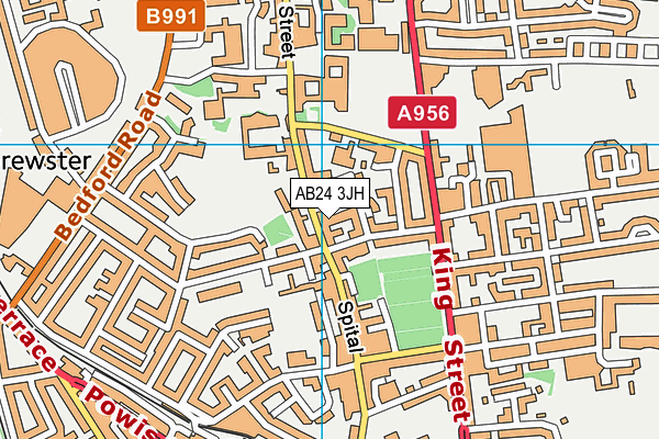 AB24 3JH map - OS VectorMap District (Ordnance Survey) AB24 3JH map - OS VectorMap District (Ordnance Survey)