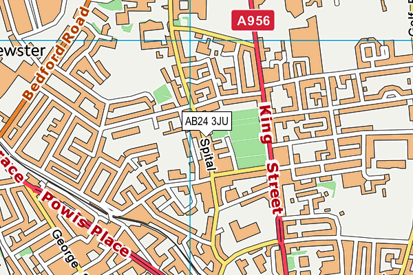 AB24 3JU map - OS VectorMap District (Ordnance Survey) AB24 3JU map - OS VectorMap District (Ordnance Survey)