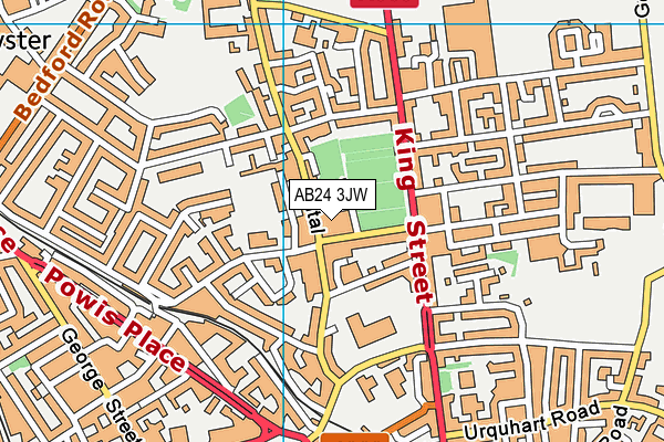AB24 3JW map - OS VectorMap District (Ordnance Survey) AB24 3JW map - OS VectorMap District (Ordnance Survey)
