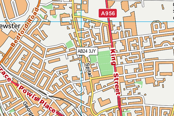 AB24 3JY map - OS VectorMap District (Ordnance Survey) AB24 3JY map - OS VectorMap District (Ordnance Survey)