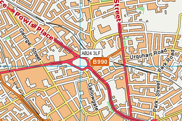 AB24 3LF map - OS VectorMap District (Ordnance Survey) AB24 3LF map - OS VectorMap District (Ordnance Survey)