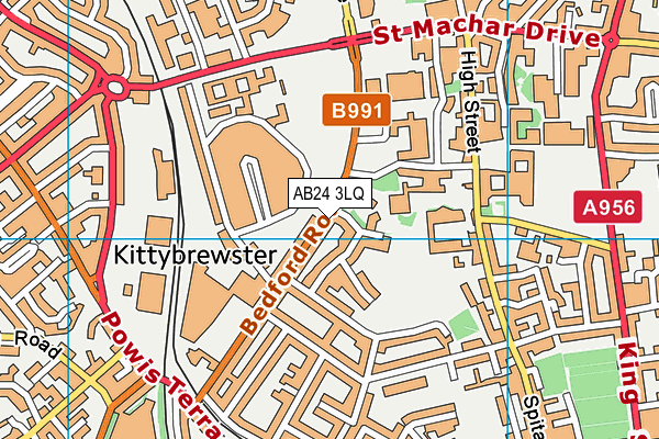 AB24 3LQ map - OS VectorMap District (Ordnance Survey) AB24 3LQ map - OS VectorMap District (Ordnance Survey)