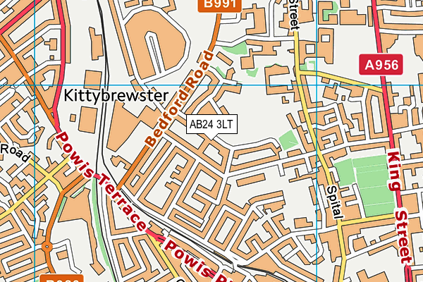 AB24 3LT map - OS VectorMap District (Ordnance Survey) AB24 3LT map - OS VectorMap District (Ordnance Survey)