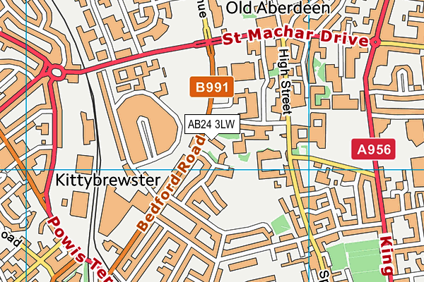 AB24 3LW map - OS VectorMap District (Ordnance Survey) AB24 3LW map - OS VectorMap District (Ordnance Survey)