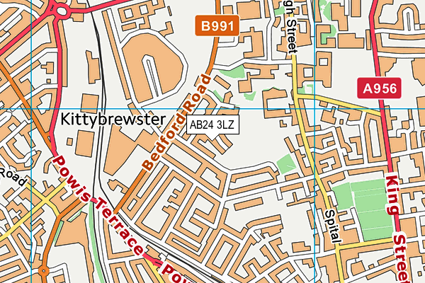 AB24 3LZ map - OS VectorMap District (Ordnance Survey) AB24 3LZ map - OS VectorMap District (Ordnance Survey)