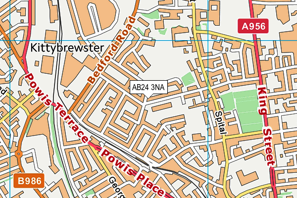 AB24 3NA map - OS VectorMap District (Ordnance Survey) AB24 3NA map - OS VectorMap District (Ordnance Survey)