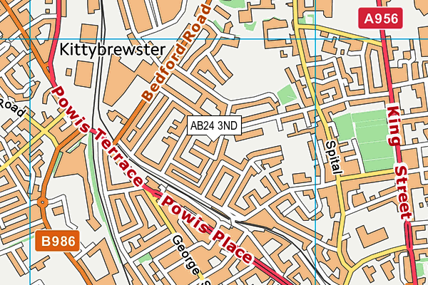 AB24 3ND map - OS VectorMap District (Ordnance Survey) AB24 3ND map - OS VectorMap District (Ordnance Survey)