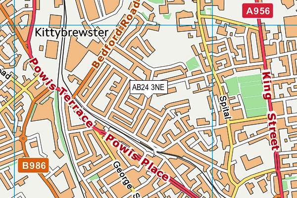 AB24 3NE map - OS VectorMap District (Ordnance Survey) AB24 3NE map - OS VectorMap District (Ordnance Survey)