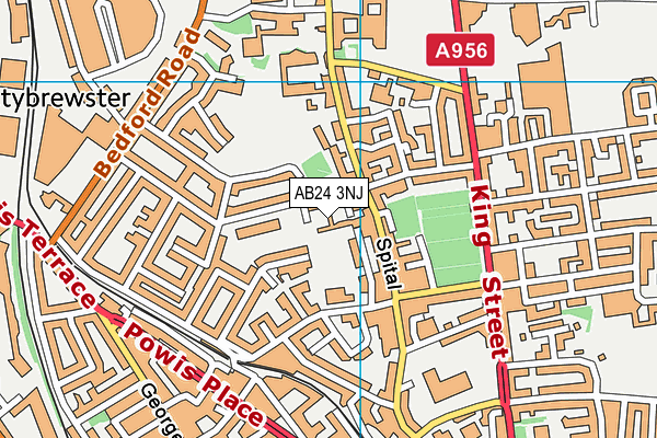 AB24 3NJ map - OS VectorMap District (Ordnance Survey) AB24 3NJ map - OS VectorMap District (Ordnance Survey)