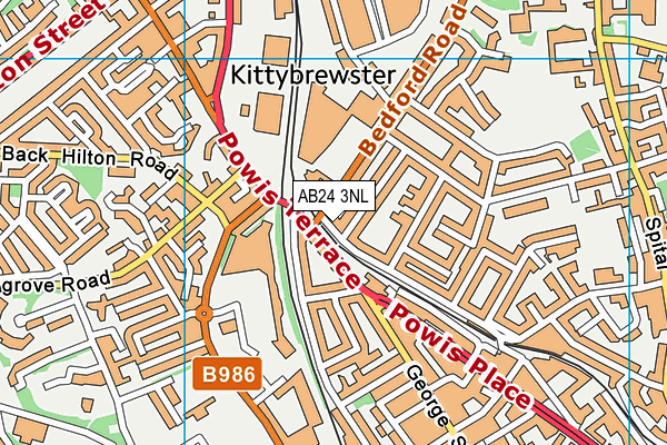 AB24 3NL map - OS VectorMap District (Ordnance Survey) AB24 3NL map - OS VectorMap District (Ordnance Survey)