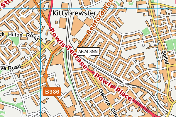 AB24 3NN map - OS VectorMap District (Ordnance Survey) AB24 3NN map - OS VectorMap District (Ordnance Survey)