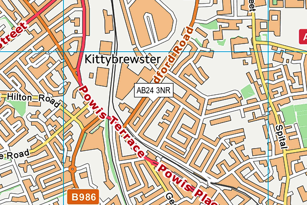 AB24 3NR map - OS VectorMap District (Ordnance Survey) AB24 3NR map - OS VectorMap District (Ordnance Survey)