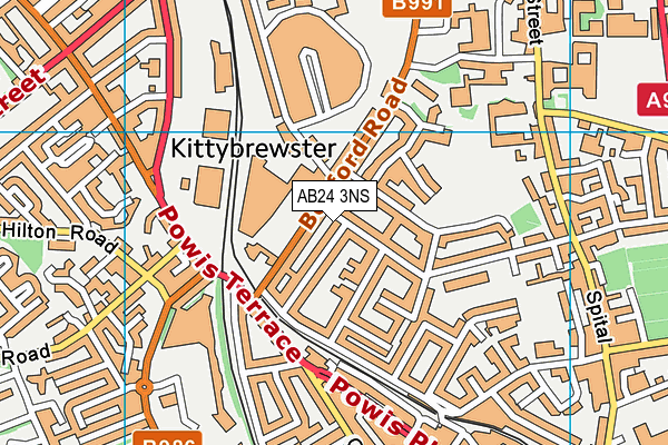 AB24 3NS map - OS VectorMap District (Ordnance Survey) AB24 3NS map - OS VectorMap District (Ordnance Survey)