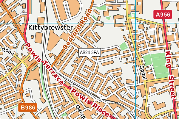 AB24 3PA map - OS VectorMap District (Ordnance Survey) AB24 3PA map - OS VectorMap District (Ordnance Survey)