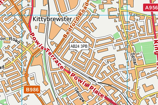 AB24 3PB map - OS VectorMap District (Ordnance Survey) AB24 3PB map - OS VectorMap District (Ordnance Survey)