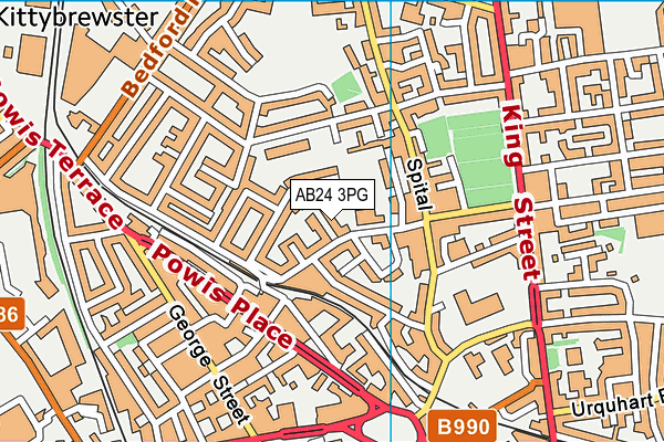 AB24 3PG map - OS VectorMap District (Ordnance Survey) AB24 3PG map - OS VectorMap District (Ordnance Survey)