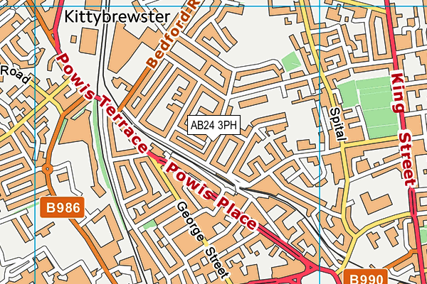 AB24 3PH map - OS VectorMap District (Ordnance Survey) AB24 3PH map - OS VectorMap District (Ordnance Survey)